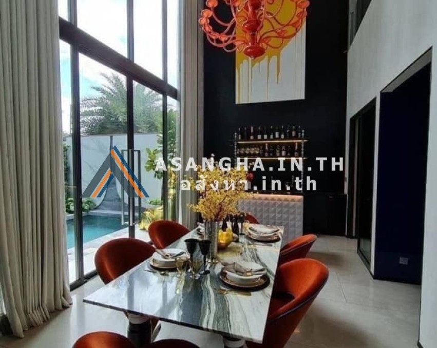 Sale บูก้าน โยธินพัฒนา Bugaan Yothinpattana บ้านเดี่ยว 3 ชั้น เนื้อที่ 60 ตร.วา พื้นที่ใช้สอย 427 ตร.ม. 4 ห้องนอน 5 ห้องน้ำ 3 ที่จอดรถ เลียบทางด่วนเอกมัย-รามอินทรา หลังมุม ใกล้ CDC พร้อมสระว่ายน้ำส่วน