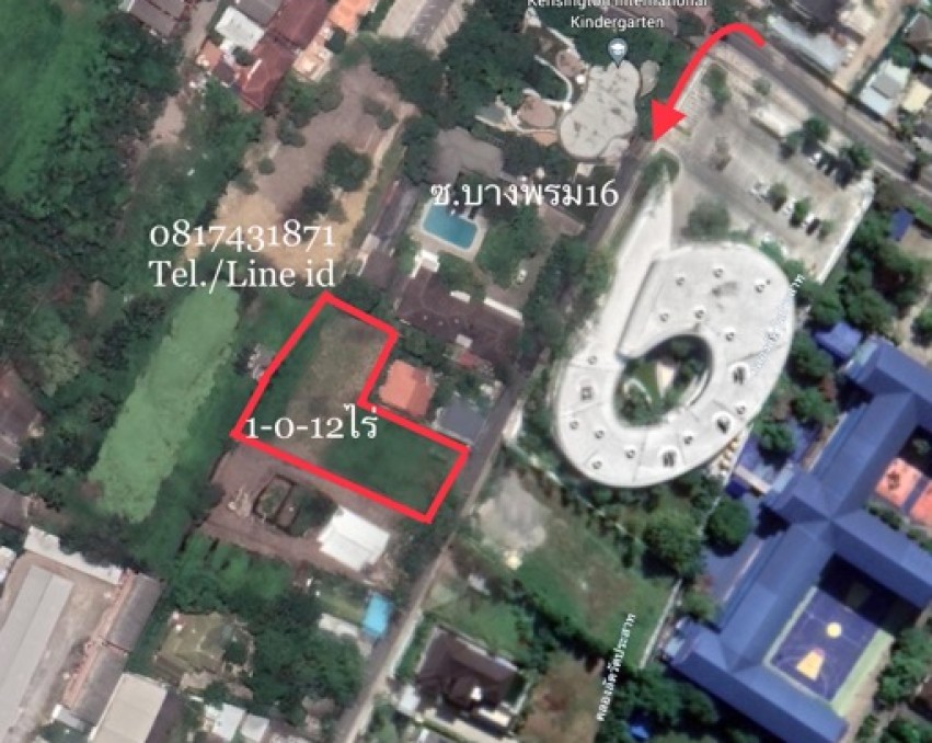 ขายที่ดินถมแล้ว 412 ตรว ซ. วัดประสาท บางพรม 16 ตลิ่งชัน กรุงเทพ