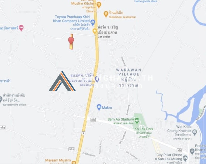 ขายด่วนถูกสุด ที่ดินพร้อมบ้านเดี่ยว ต.เกาะหลัก จ.ประจวบคีรีขันธ์ ซอยฟอร์ดประจวบ